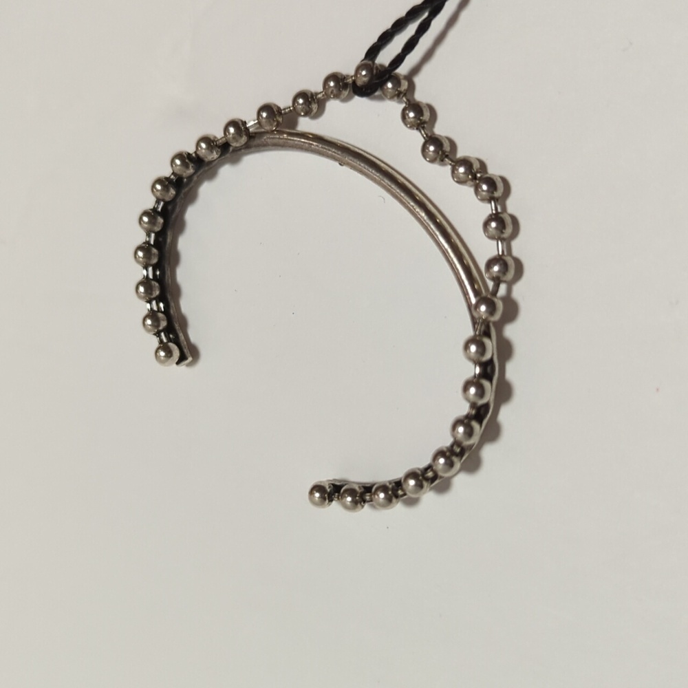 NEW Marc Jacobs Silver Beaded Cuff Bracelet - Picture 4 of 8